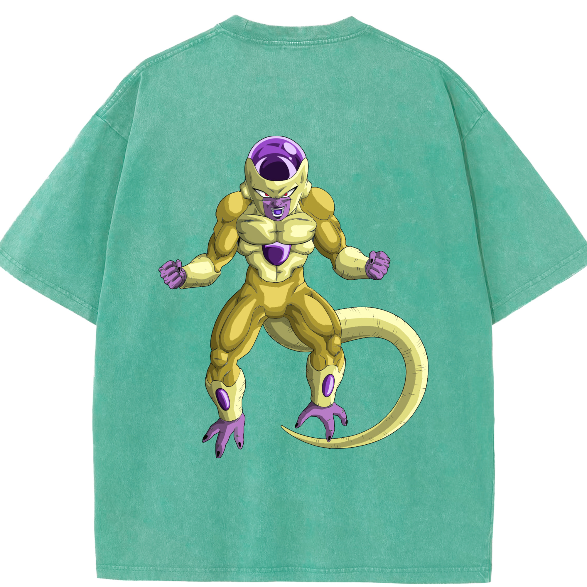 （画像用） ドラゴンボール フリーザ DRAGON BALL Frieza 綿100% ヴィンテージ風 半袖Tシャツ（背面プリント）